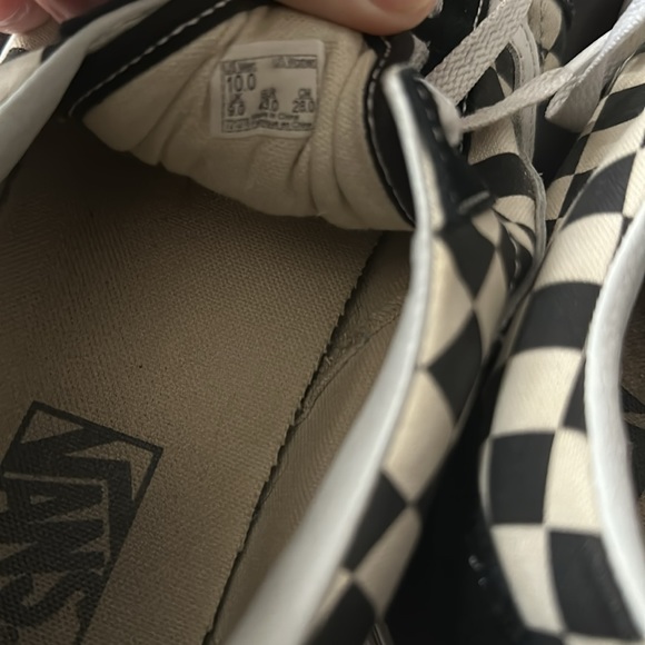 Vans Old Skool low top black/white/checkerboard suede shoes - Picture 2 of 8